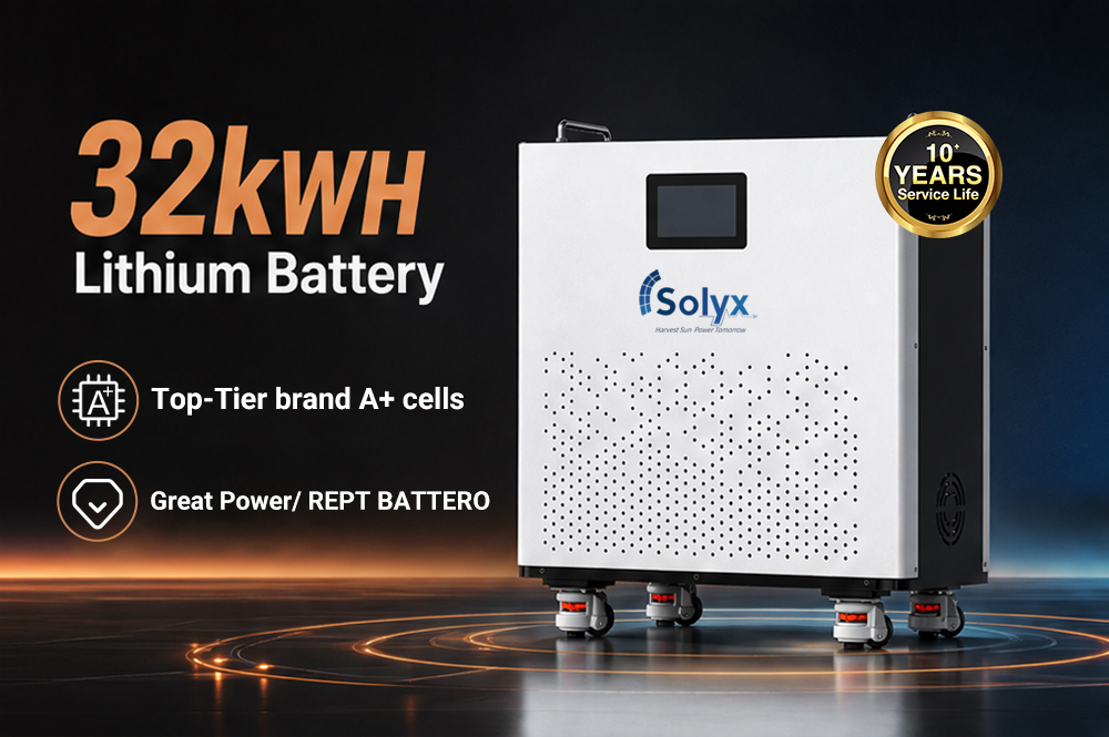 32KWh Lithium Battery 44-58.4V Voltage Range 1-16 Parallel Connection LiFePO4 Energy Storage Battery Built-in Smart BMS