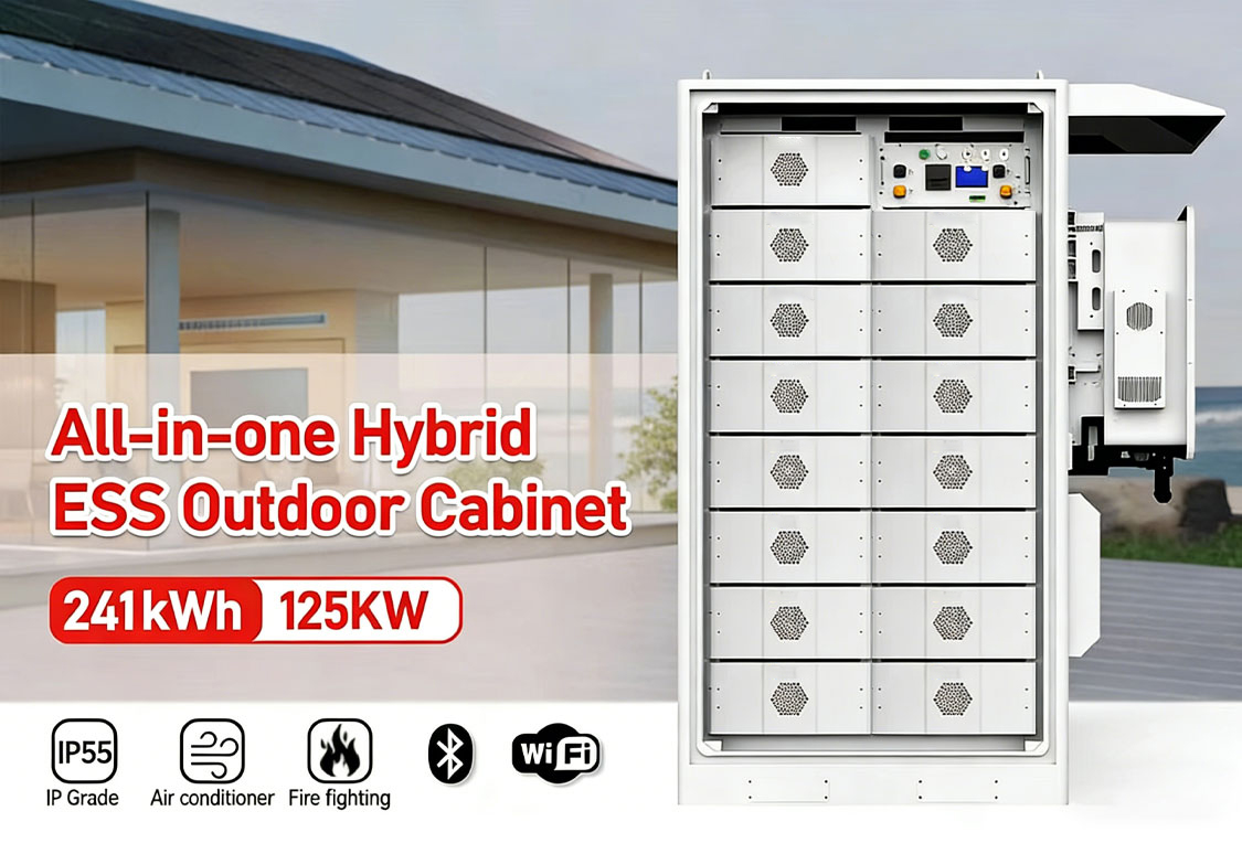 Solyx 100-241kWh Air Cooled LiFePO4 BESS Battery Cabinet 30-125kW Hybrid On Grid Off Grid Energy Storage System Solyx 100-241kWh Air Cooled LiFePO4 BESS Battery Cabinet 30-125kW Hybrid On Grid Off Grid Energy Storage System